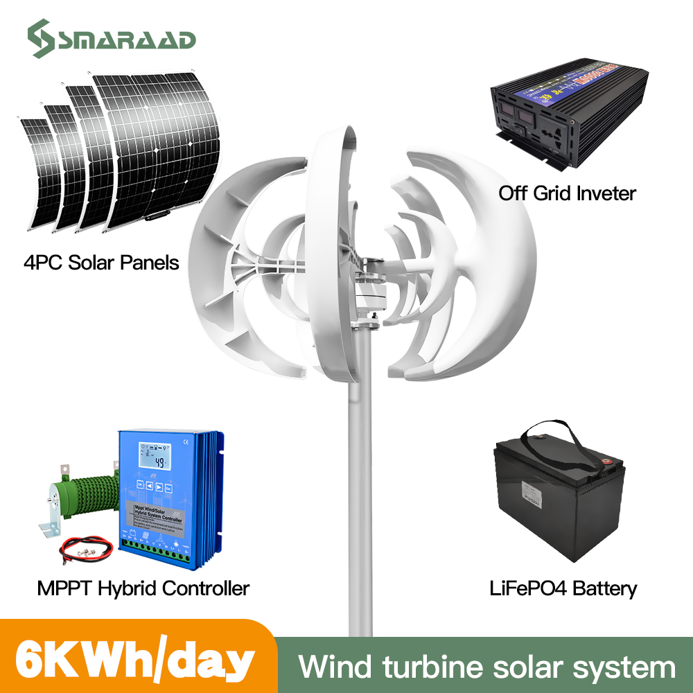 Rapid Delivery Of 3000W 24V 48 – обзор и цена Wind Solar Hybrid Kit